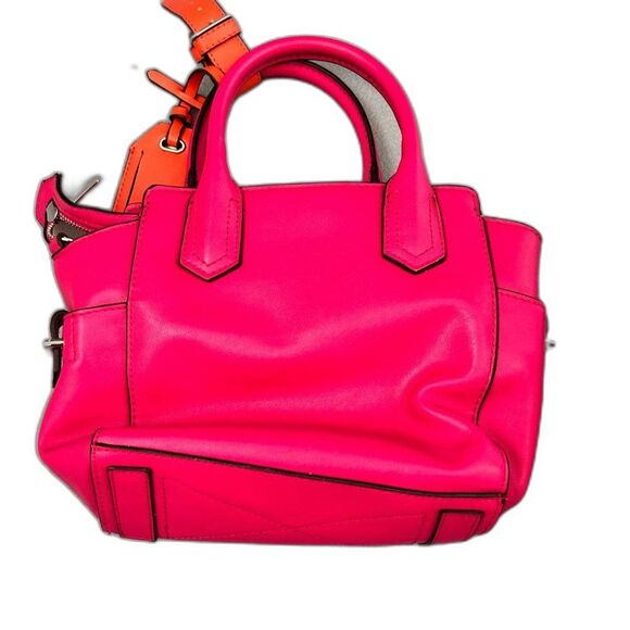 Reed Krakoff Leather Mini Boxer Purse Bag Pink Orange - Picture 3 of 6